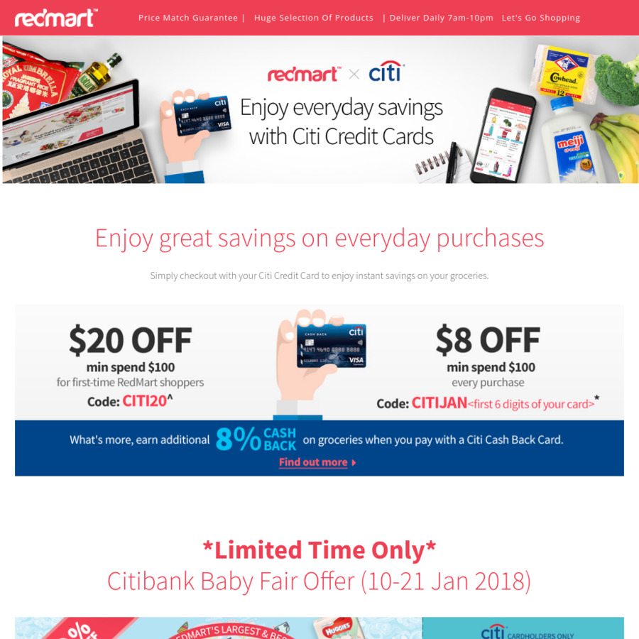 Redmart new customer store promo