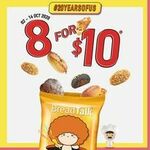 8 Buns and Tea Cakes for $10 at Breadtalk