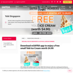 Free Small Yolé Ice Cream (Worth $4.90) via Msafra App