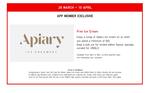 Free Scoop of Apiary Ice Cream with $60 Minimum Spend at UNIQLO (51@AMK, 4pm to 9pm Daily) [Members]
