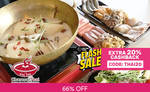 Thai Hot Pot Dinner Set for 1 at $19.50 (U.P. $57.62) from Charcoal Thai + Extra 20% Cashback at Fave [previously Groupon]