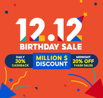 $10 off ($150 Min Spend) or $15 off ($300 Min Spend) Sitewide at Shopee