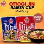 Bundle of 4 Ottogi Jin Ramen Cups $1.99 + $1.99 Delivery @ SG Quube Global Shop via Qoo10