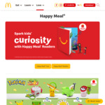 Free Pokémon Toy with Every Happy Meal at McDonald's