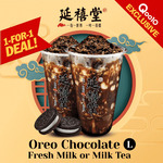 1 For 1 Oreo Chocolate Milk Tea $3.90 @ Yan Xi Tang via Qoo10