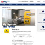 $25 to $200 Expedia Hotel Vouchers When Purchasing Airline Tickets with UOB Cards (Stay for Less 2017)
