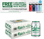 Free Hydro Flask 16oz Bottle With Purchase of 2 x 24 Carlsberg Smooth Draught $82 Free Delivery @ Carlsberg Official Store Qoo10