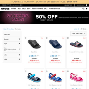 crocs free shipping no minimum