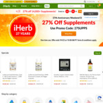 27% off Supplements at iHerb