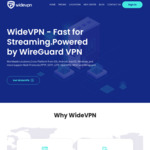 WideVPN from US$9.99/Year, US$15.99/2 Years Supports Wireguard, Streaming Netflix / Hulu / HBO / Prime Video
