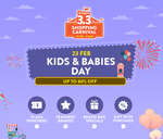 15% off (No Min Spend) or $25 off ($150 Min Spend) on Toys, Kids & Babies at Shopee