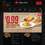 Pasta/Baked Rice for $0.99 at Pizza Hut ($15 Min Spend, Delivery Only)