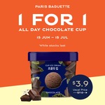 1 for 1 All Day Chocolate Ice Cream Cup ($3.90, U.P. $7.80) at Paris Baguette