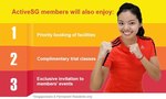 ActiveSG - Free Membership with $100 Credit to Use for Swimming Pool/Gym Admission, Renting Sporting Fields/Courts + More