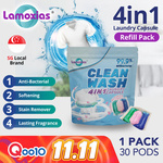 1 For 1 Lamoxias Laundry Capsules 60 Pods $5.50 + $1.99 Delivery @ DGM Mall via Qoo10