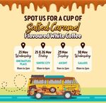 Free Old Town Salted Caramel Flavoured White Coffee on Tuesday (29/11) 11am-2pm at Ascent, Wednesday (30/11) 10am-2pm at Galaxis