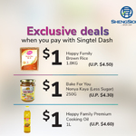 $1 Deals at Sheng Siong via Dash + 5% Cashback with Singtel Dash