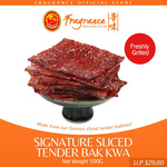 Fragrance 500g Signature Sliced Tender Bak Kwa $11.80 Free Pickup @ Fragrance Foodstuff via Qoo10