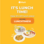 10% off Lunch Time Orders at WhyQ