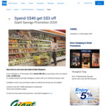 $3 Statement Credits When You Spend $40 or More at Giant (American Express)