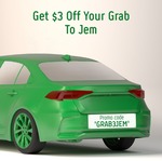 $3 off Grab Rides to JEM