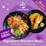 1 For 1 Chicken Chop/Cutlet/Fish & Chips Set $11.90 @ Purple Panda via Qoo10