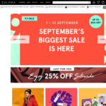 25% off Sitewide + Free Shipping at Zalora