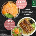 1 for 1 Salmon Rose Don ($12.80) at Sushi Tei