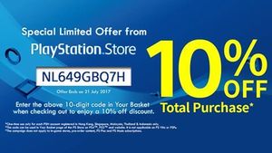 playstation discount code