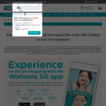 $4 off ($40 Min Spend) at Watsons [via App]
