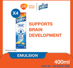 Bundle of 4 Scotts Emulsion Cod Liver Oil 400ml $23.10 + $1.99 Delivery @ GSK Official Store via Qoo10