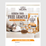 Free Sample of Grain Free Dry Cat Food Delivered from Absolute Holistic