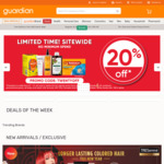 20% off Sitewide at Guardian