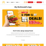 1 for 1 Double Cheeseburger ($3.90) at McDonald's via App