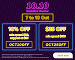 10% off ($80 Min Spend) or $25 off ($150 Min Spend) Sitewide at Guardian