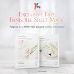 Referrer and Referee Receive Free Innisfree Sheet Mask @ Innisfree