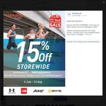 15% off Store Wide at Running Lab, Citibank Card Members Get 20% off UA, The North Face, Zoot & SKINS