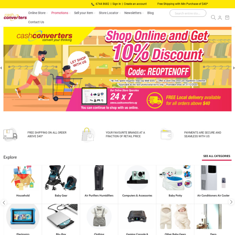 22% off at Cash Converters - CheapCheapLah