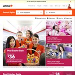 Jetstar Post Easter Sale: Fares from $36 (KUL $36, CGK $38, PEN $38, HKT $38 + More)