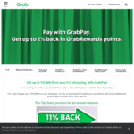 Extra 9% Back In Points ($80 Min Spend) with GrabPay Transactions