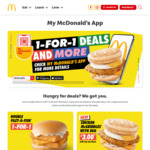 1 for 1 Sausage McMuffin with Egg A La Carte at McDonald's Via App