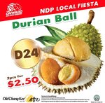 2 Durian Balls for $2.50 at Old Chang Kee