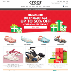 crocs end of season sale