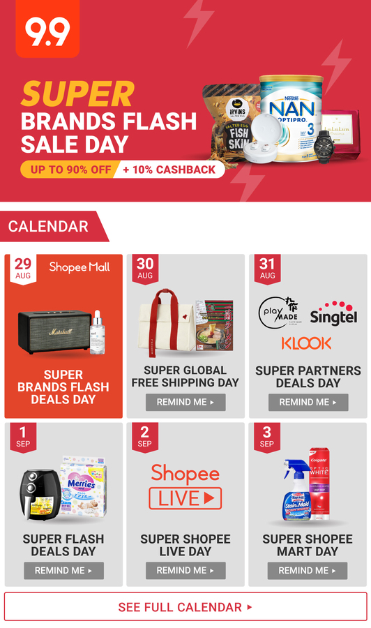$8 off ($60 Min Spend) or $25 off ($200 Min Spend) at Shopee Mall