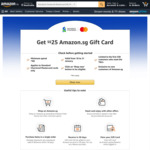 Bonus $25 Gift Card When You Spend $60 at Amazon SG (Standard Chartered Mastercard Cards, New Customers)