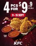 4pcs Satay Crunch Chicken for $9.90 (U.P. $16.40) at KFC