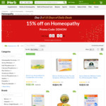 15% off Homeopathy at iHerb