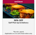 50% off Self Pickup & Delivery at SMÖÖbar (FavePay Payments)