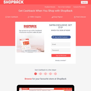 ShopBack - Bonus $8 with Sign Up 