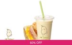 2-for-2 Classic Soy Milk with Ham and Cheese Eggwich via Fave [Previously Groupon]